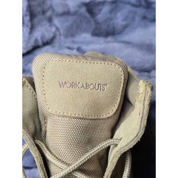NWB Workabouts Leather Military Tactical Boots side zip Tan Mens Size 12D Desert main image 9